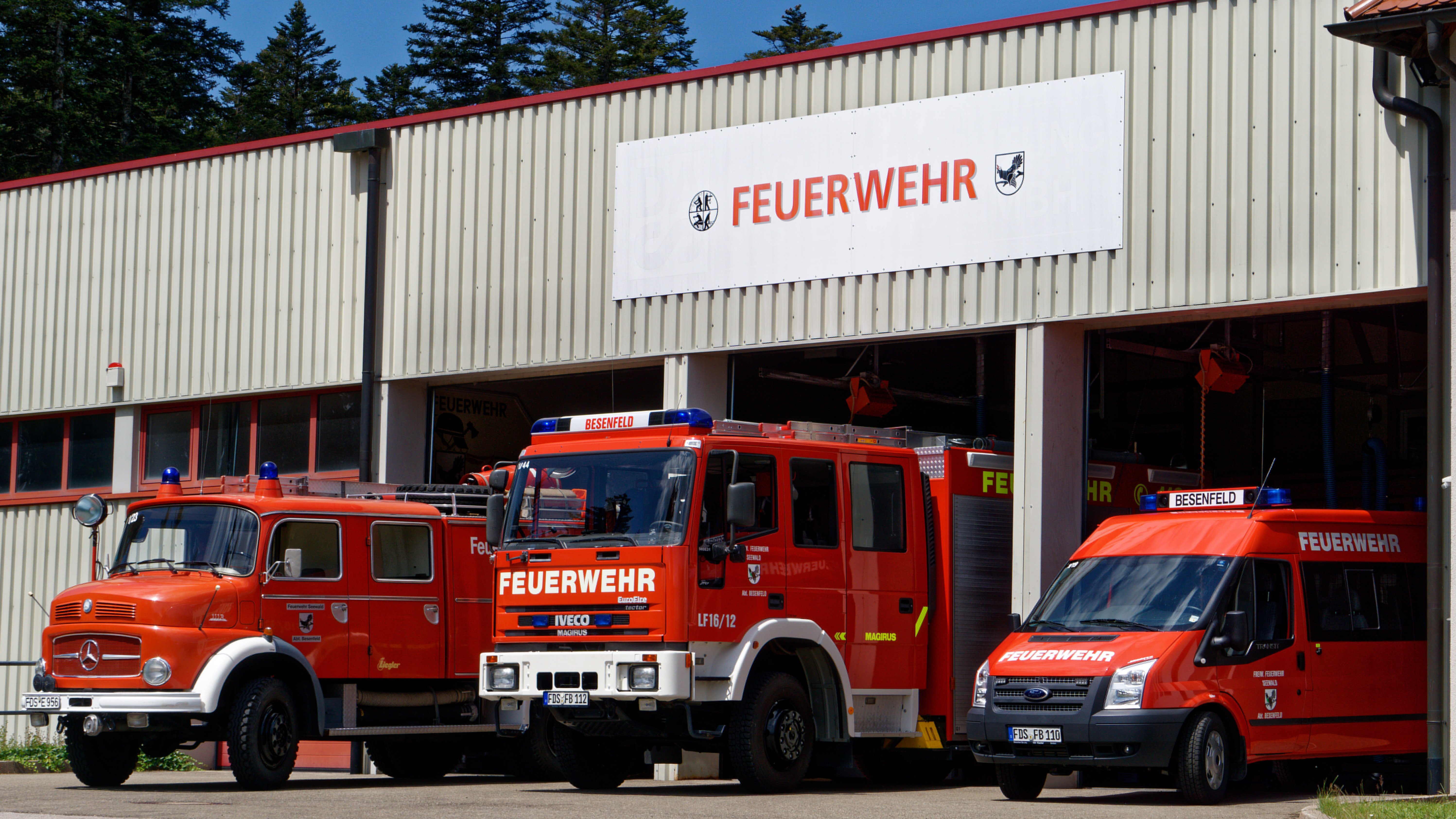 Fahrzeuge der Freiwilligen Feuerwehr Seewald Abteilung Besenfeld